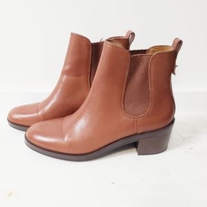 Coach Clinton Leather Bootie Size 7